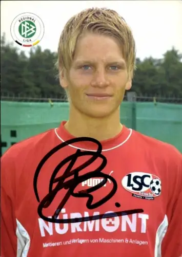 Autogrammkarte Fußballer Peter Perchtold, 1. SC Feucht, Autogramm