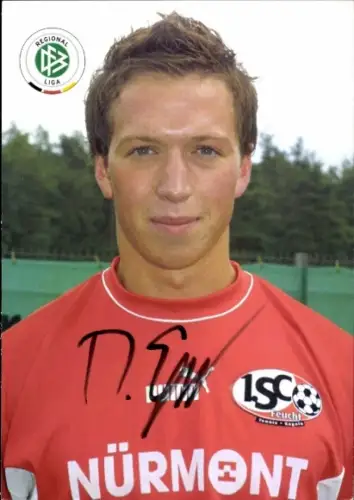 Autogrammkarte Fußballer Marcel Eger, 1. SC Feucht, Autogramm