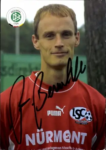 Autogrammkarte Fußballer Bernd Brechelmacher, 1. SC Feucht, Autogramm