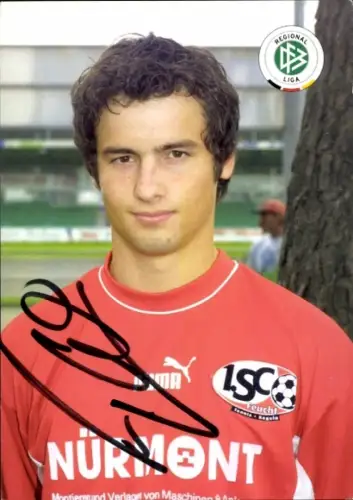 Autogrammkarte Fußballer Sebastian Huber, 1. SC Feucht, Autogramm