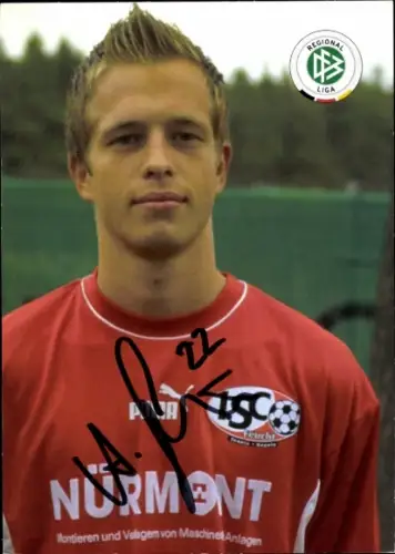 Autogrammkarte Fußballer Andreas Saur, 1. SC Feucht, Autogramm