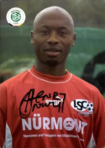 Autogrammkarte Fußballer Henry Onwuzuruike, 1. SC Feucht, Autogramm