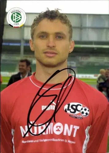 Autogrammkarte Fußballer Jürgen Schmid, 1. SC Feucht, Autogramm