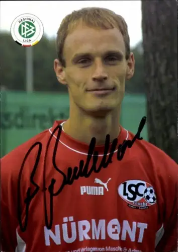Autogrammkarte Fußballer Bernd Brechelmacher, 1. SC Feucht, Autogramm