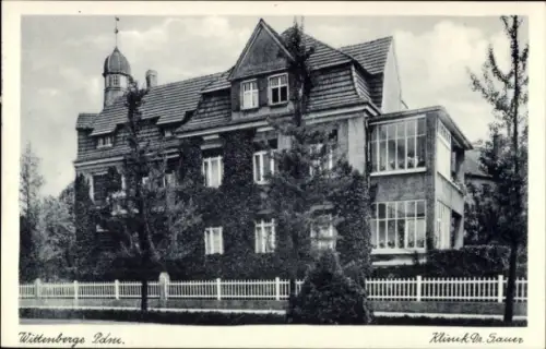 Ak Wittenberge an der Elbe Prignitz, Klinik Dr. Sauer