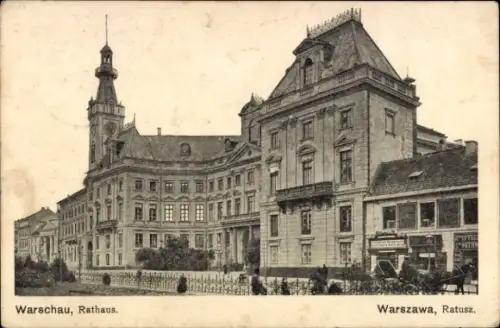 Ak Warszawa Warschau Polen, Rathaus