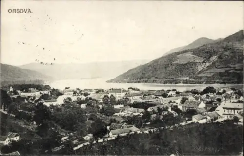 Ak Orșova Rumänien, Gesamtansicht