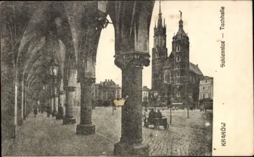 Ak Kraków Krakau Polen, Tuchhalle