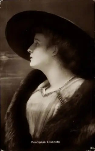Ak Prinzessin Elisabeth von Rumänien