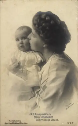 Ak Kronprinzessin Maria von Rumänien, Prinzessin Ileana