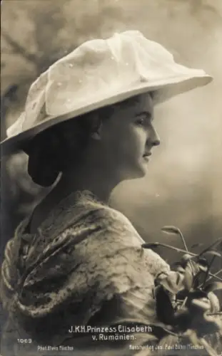 Ak Prinzessin Elisabeth von Rumänien