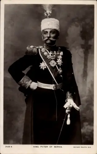Ak König Peter I. von Jugoslawien