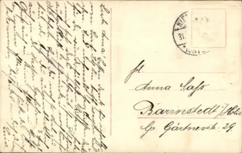 Ak Junge mit Zigarette, Portrait