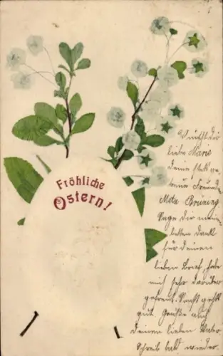 Präge Ak Fröhliche Ostern, Osterei