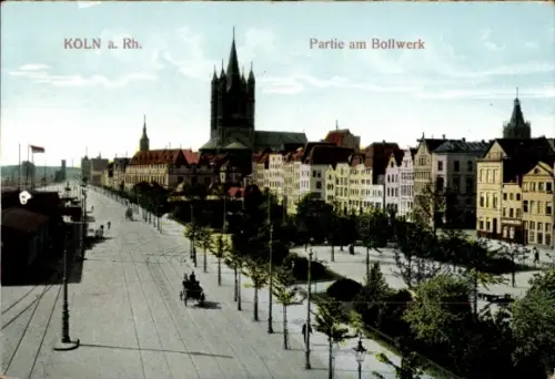 Ak Köln am Rhein, Köln am Rhein, Partie am Bollwerk, Straßenansicht,  Gebäude