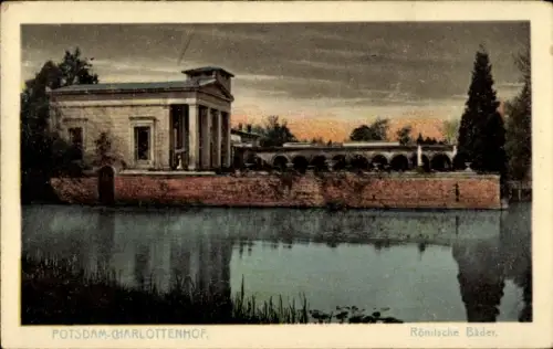 Ak Potsdam, Charlottenhof, Römische Bäder