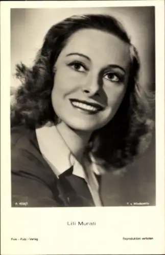 Foto Ak Schauspielerin Lili Murati, Portrait
