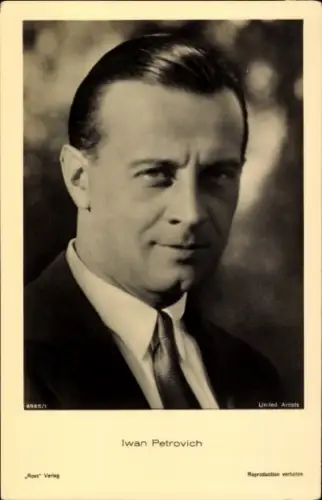 Foto Ak Schauspieler Iwan Petrovich, Portrait, Ross Verlag 6965 1