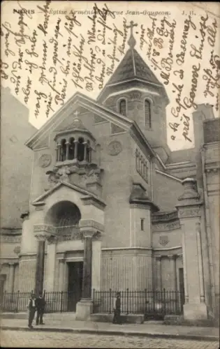 Ak Paris VIII, Kirche Saint-Jean-Baptiste, Rue Jean Goujon