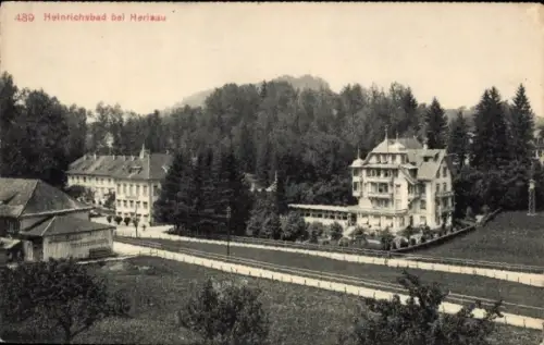 Ak Herisau Kanton Appenzell Außerrhoden, Ansicht von Heinrichsbad, Gebäude, Bäume, Landschaft