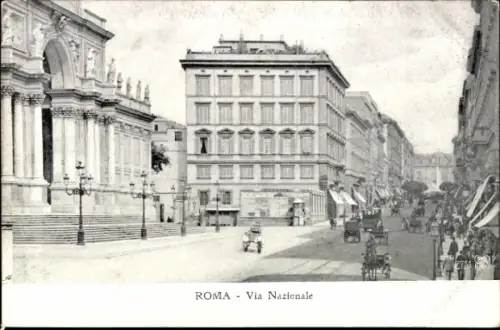 Ak Roma Rom Lazio, Via Nazionale