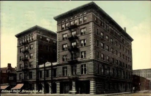 Ak Birmingham Alabama USA, Hillman Hotel,  , farbig,  Darstellung
