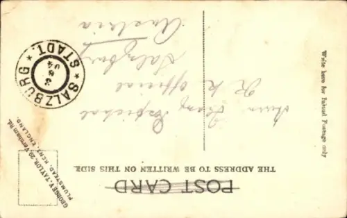 Ak Chester Cheshire England, Charles Tower,  Treppe, Statuen, Halb Penny