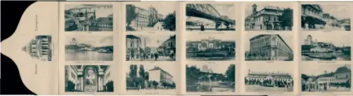 Klapp Ak Esztergom Gran Ungarn, Teilansichten der Stadt, Gebäude, Brücke