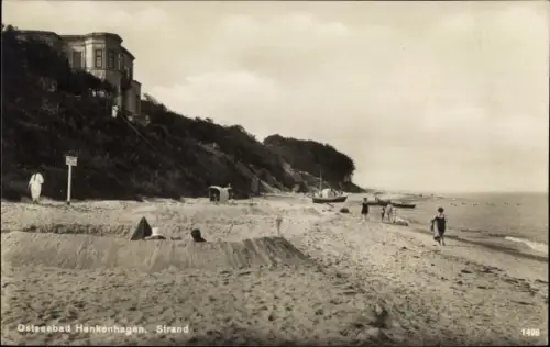 Ak Ustronie Morskie Henkenhagen Pommern, Strand
