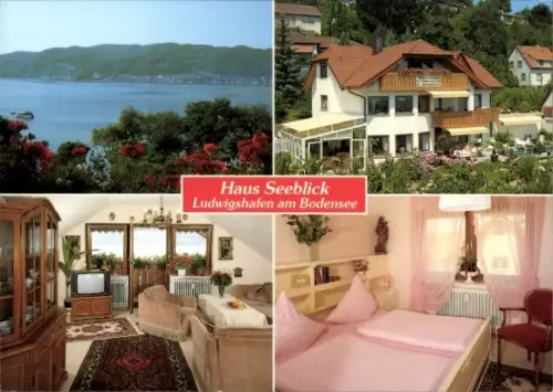 Ak Ludwigshafen am Bodensee, Haus Seeblick,  Ferienwohnungen, Panoramablick