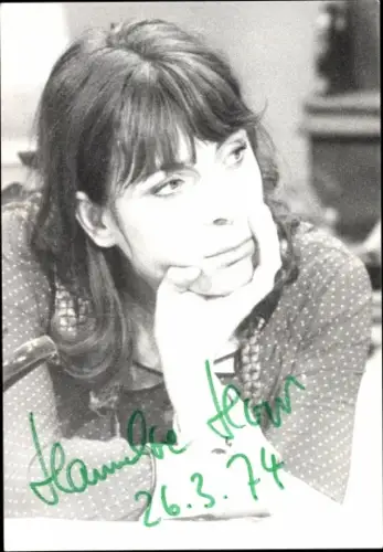 Ak Schauspielerin Hannelore Hoger, Portrait, Autogramm