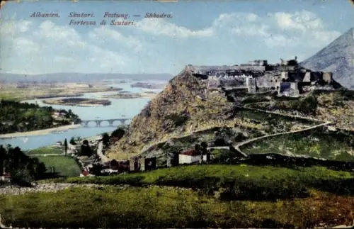 Ak Scutari Shkodra Albanien, Albanien, Skutari, Festung  Fortessa di Scutari