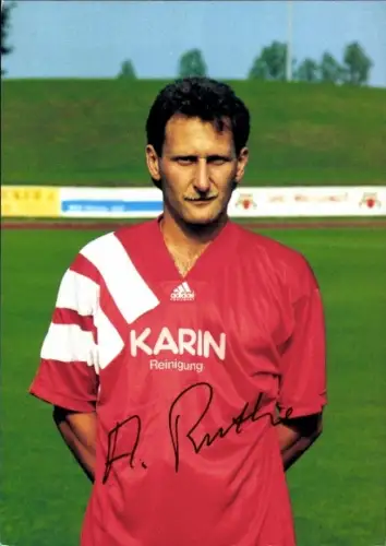 Autogrammkarte Fußballer Alfred Ruthe, SV Lohhof, Autogramm