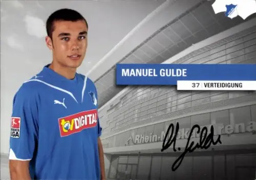 Autogrammkarte Fußballer Manuel Gulde, TSG 1899 Hoffenheim, Autogramm
