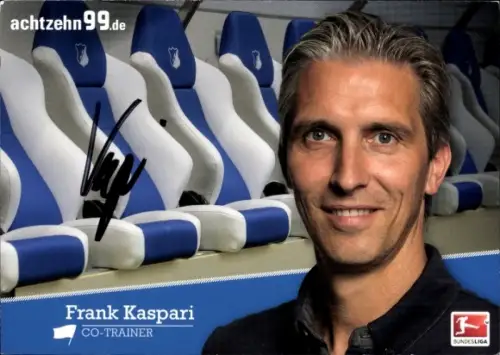 Autogrammkarte Co Trainer Frank Kaspari, TSG 1899 Hoffenheim, Autogramm