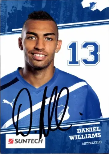 Autogrammkarte Fußballer Daniel Williams, TSG 1899 Hoffenheim, Autogramm