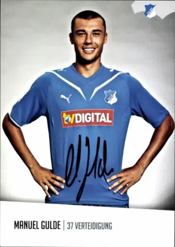 Autogrammkarte Fußballer Manuel Gulde, TSG 1899 Hoffenheim, Autogramm