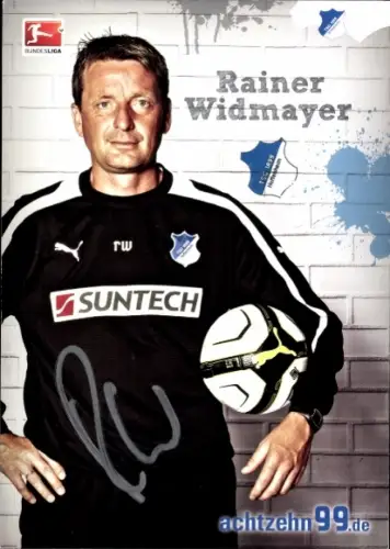 Autogrammkarte Co Trainer Rainer Widmayer, TSG 1899 Hoffenheim, Autogramm
