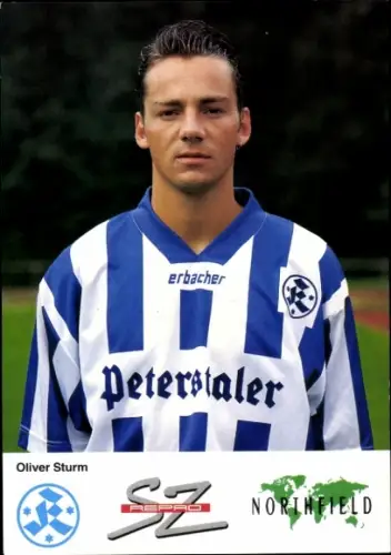 Autogrammkarte Fußballer Oliver Sturm, Stuttgarter Kickers