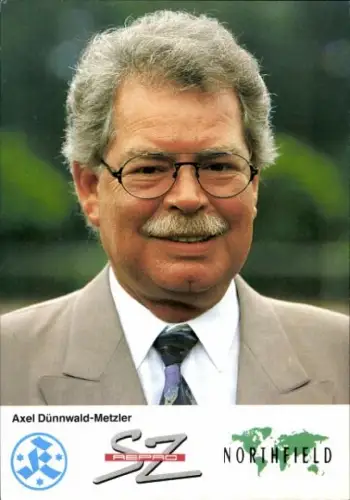 Autogrammkarte Präsident Axel Dünnwald Metzler, Stuttgarter Kickers