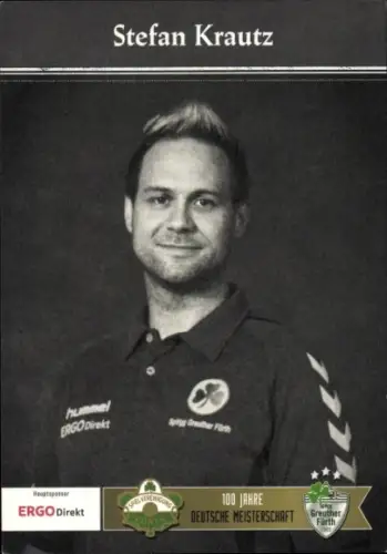 Autogrammkarte Stadionsprecher Stefan Krautz, SpVgg Greuther Fürth