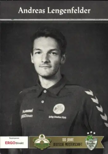 Autogrammkarte Stadionsprecher Andreas Lengenfelder, SpVgg Greuther Fürth