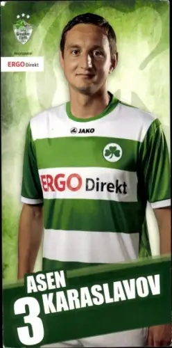 Autogrammkarte Fußballer Asen Karaslavov, SpVgg Greuther Fürth
