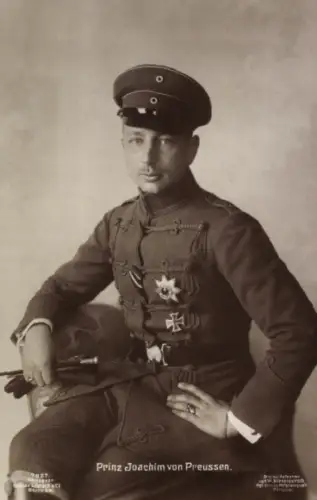 Ak Prinz Joachim von Preußen, Portrait in Uniform