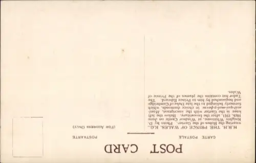 Ak Prinz von Wales, Portrait