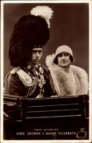 Ak King George VI, Queen Elizabeth