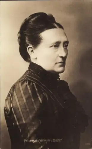 Ak Prinzessin Wilhelm von Baden, Portrait
