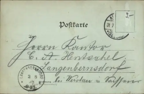 Mondschein Ak Świnoujście Swinemünde Pommern, Leuchtturm