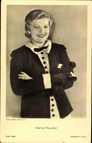 Ak Schauspielerin Maria Paudler, Portrait