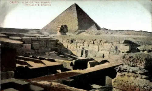 Ak Gizeh Ägypten, Sphinx, Pyramide, Tempel